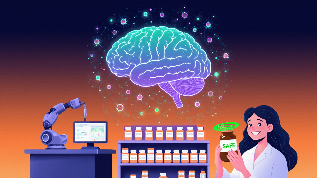 AI foresier nedbrytning av legemidler mens pasienten tar trygg medisin.