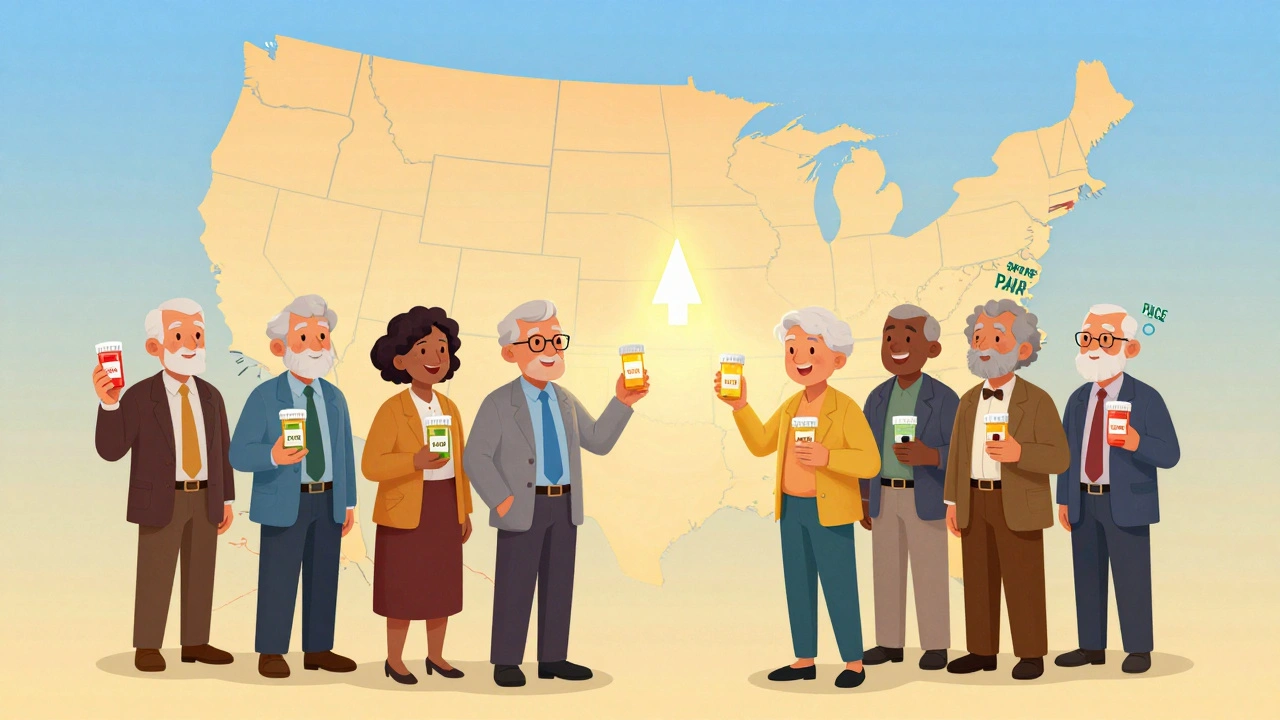 Statlige legemiddelhjelpeprogrammer i USA: En oversikt over statene