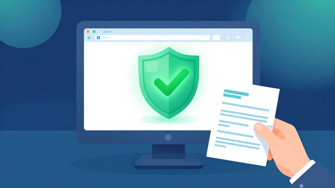 Sikker netthandel av medisiner med fokus på resept og sertifisering.