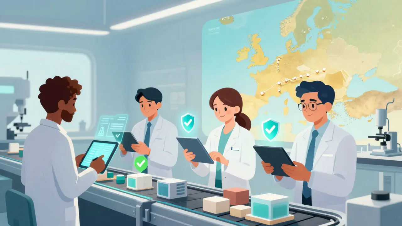 Moderne kvalitetskontroll med teknologi og sikker produksjon i Europa.