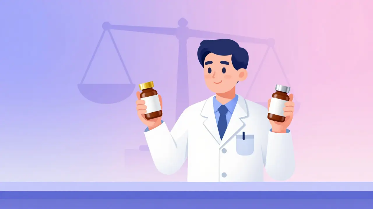 Apotekere sammenligner originalmedisin og autorisert generikum